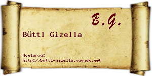 Büttl Gizella névjegykártya